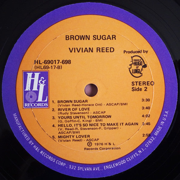 Vivian Reed : Brown Sugar (LP, Album, San)