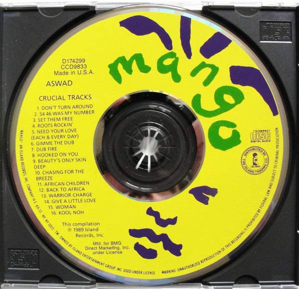 Aswad : Crucial Tracks (Best Of Aswad) (CD, Comp, Club)