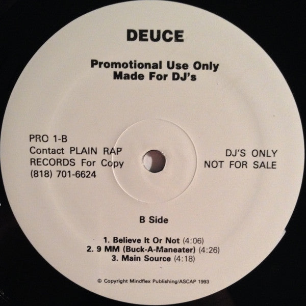 Deuce (13) : Eye's On The Black (12", Promo)