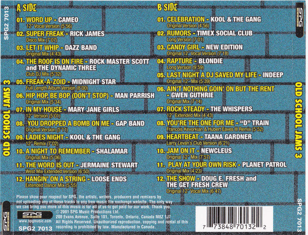 Various : Old School Jams 3 (2xCD, Comp)