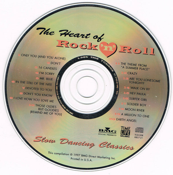 Various : The Heart Of Rock 'N' Roll - Slow Dancing Classics (CD, Comp)