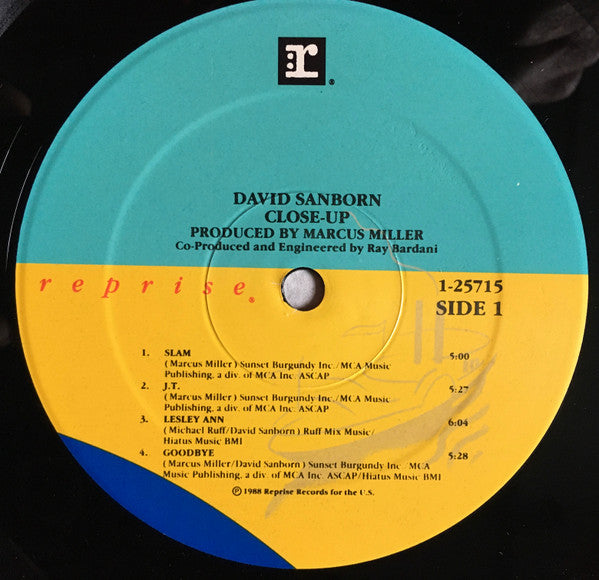 David Sanborn : Close-Up (LP, Album, Spe)