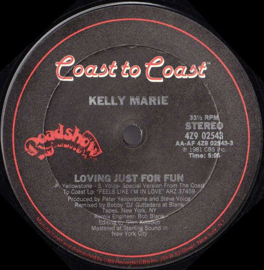 Kelly Marie : Loving Just For Fun  (12")