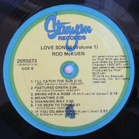 Rod McKuen : Love Songs (2xLP)
