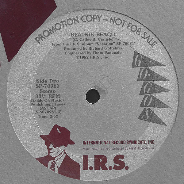 Go-Go's : Vacation / Beatnik Beach (12", Promo)