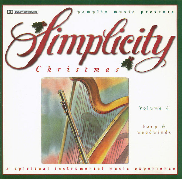 Christine Drescher-Jones, Richard Jones (18) : Simplicity Christmas Volume 4 - Harp & Woodwinds (A Spiritual Instrumental Music Experience) (CD, Album)