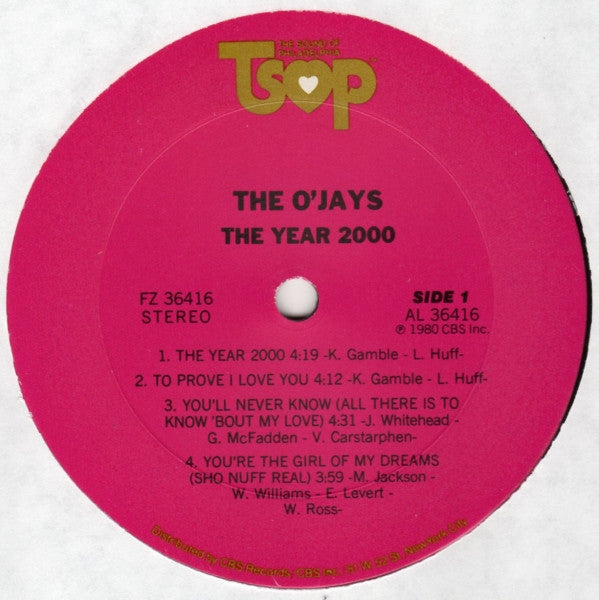 The O'Jays : The Year 2000 (LP, Album, Pit)