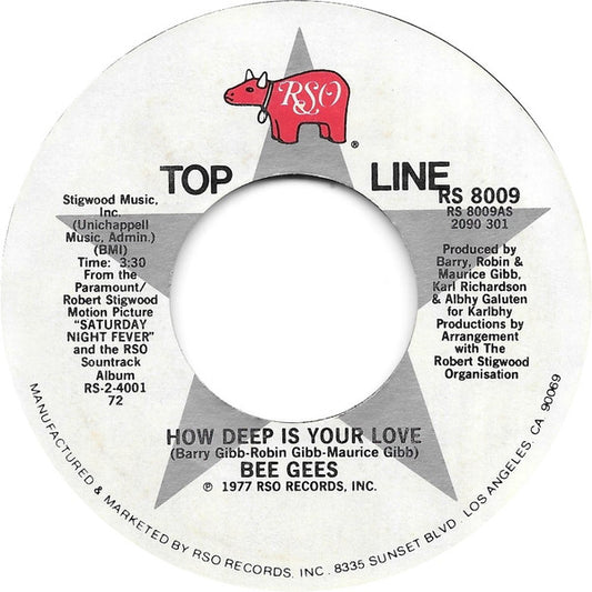 Bee Gees : How Deep Is Your Love / Stayin' Alive (7", Single)