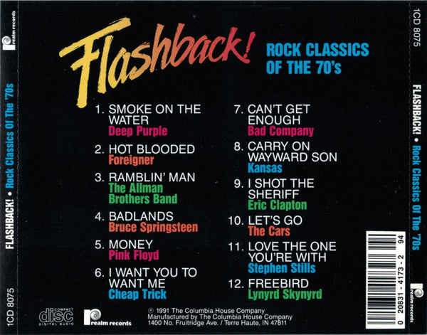 Various : Flashback! Rock Classics Of The '70s (CD, Comp, Club)