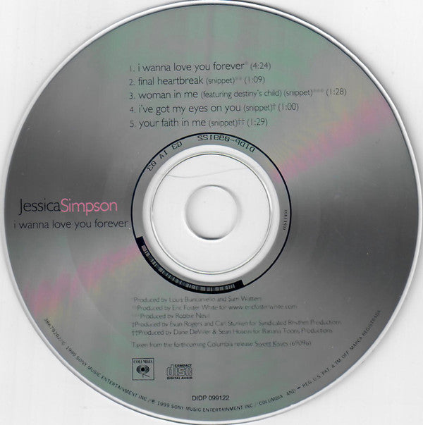 Jessica Simpson : I Wanna Love You Forever (CD, Single)