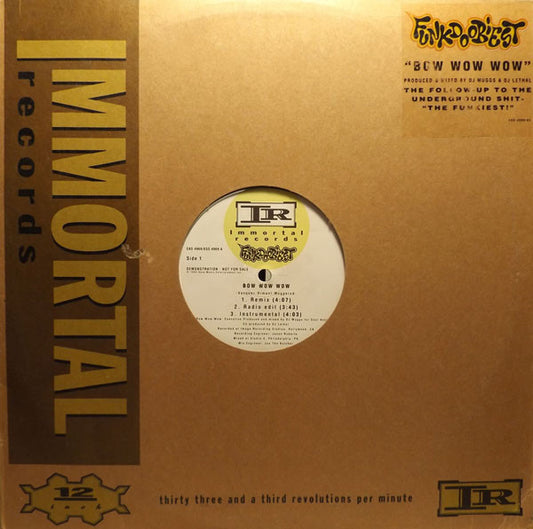 Funkdoobiest : Bow Wow Wow (12", Promo, Cle)