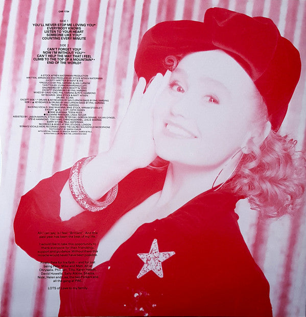 Sonia : Everybody Knows (LP, Album)