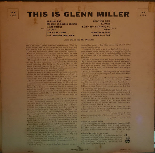 Glenn Miller And His Orchestra : This Is Glenn Miller (LP, Comp, Hol)