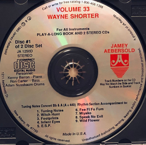 Jamey Aebersold : Volume 33 Wayne Shorter (2xCD, RE)