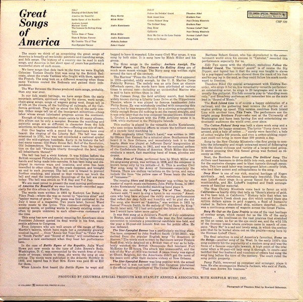 Various : Great Songs Of America (LP, Comp)