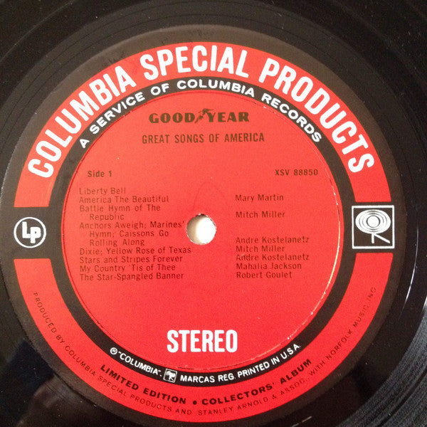 Various : Great Songs Of America (LP, Comp)