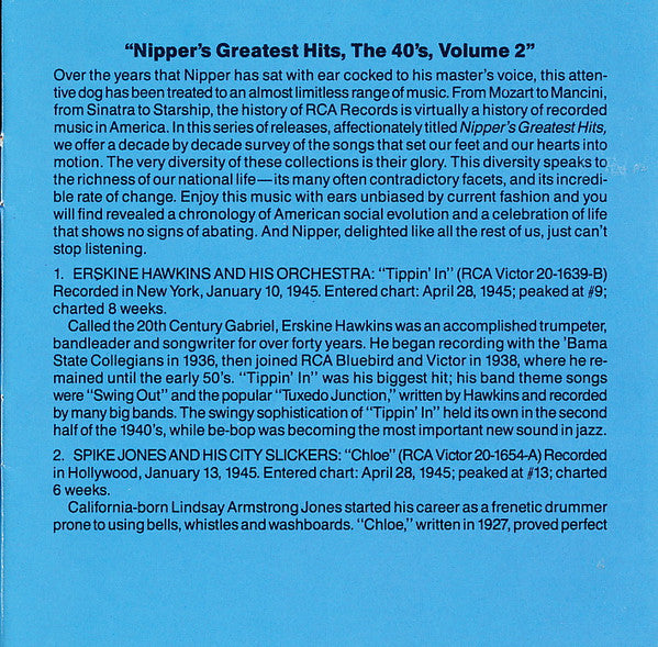 Various : Nipper's Greatest Hits - The 40's Volume 2 (CD, Comp)