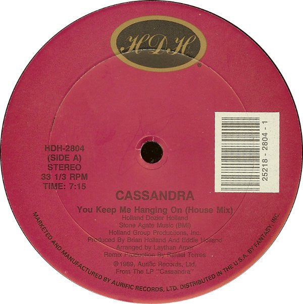 Cassandra (7) : You Keep Me Hanging On (12")