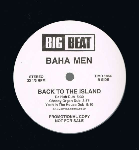 Baha Men : Back To The Island (12", Promo)