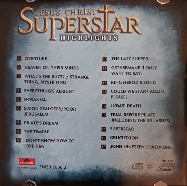Tim Rice, Andrew Lloyd Webber : Highlights From Jesus Christ Superstar (CD)