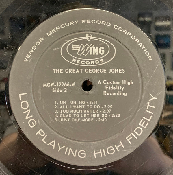 George Jones (2) : The Great George Jones (LP, Comp, Mono, Ric)