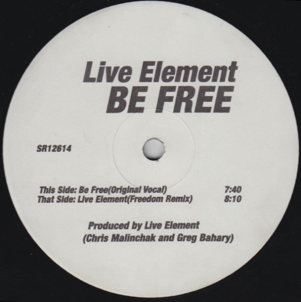 Live Element : Be Free (12", TP)