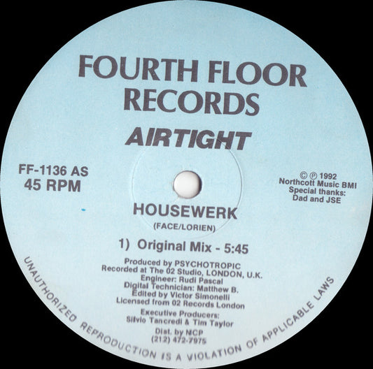 Airtight : Housewerk (12")