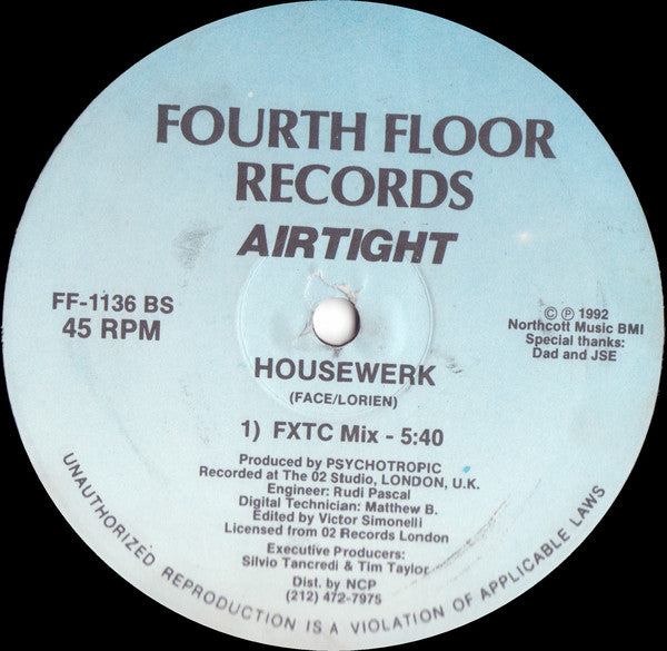 Airtight : Housewerk (12")