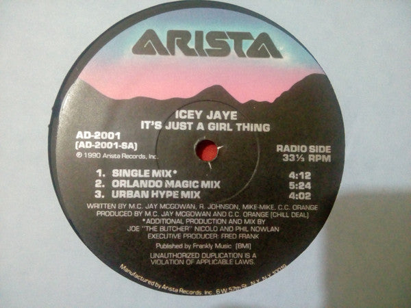 Icey Jaye : It's Just A Girl Thing (12")