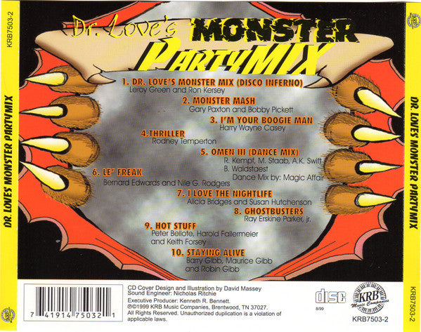 Various : Dr. Love's Monster Party Mix (CD, Comp)