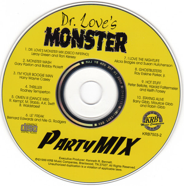 Various : Dr. Love's Monster Party Mix (CD, Comp)