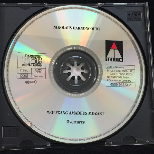 Wolfgang Amadeus Mozart - Concertgebouworkest, Zurich Opera Orchestra, Mozartorchester Des Opernhauses Zürich, Concentus Musicus Wien, Nikolaus Harnoncourt : Overtures (CD, Comp)