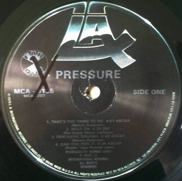 Pressure (19) : Pressure (LP, Album, Glo)