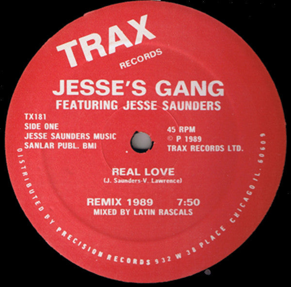 Jesse's Gang Featuring Jesse Saunders : Real Love (12")