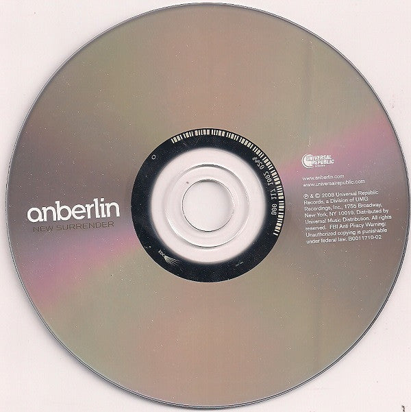 Anberlin : New Surrender (CD, Album)