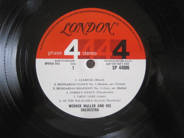 Werner Müller Und Sein Orchester : Gypsy! (LP, Album)