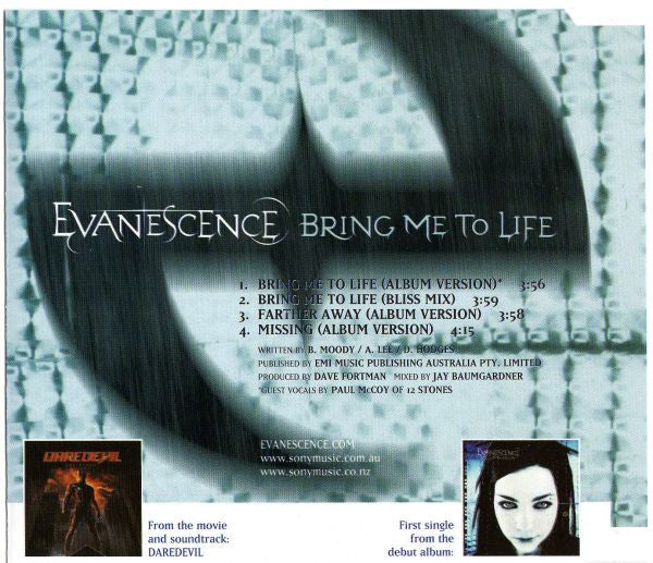Evanescence : Bring Me To Life (CD, Maxi)