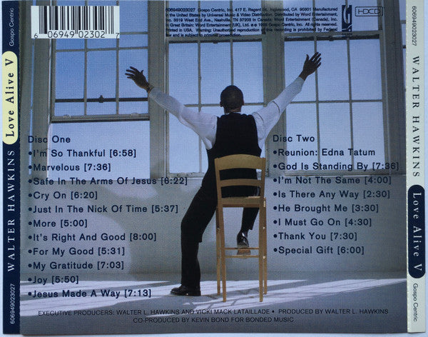 Walter Hawkins And The Love Center Choir : Love Alive V (25th Anniversary Reunion) (2xHDCD, Album)