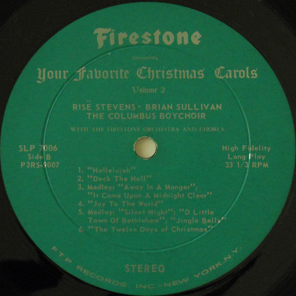 Various : Your Favorite Christmas Carols, Vol. 2 (LP)