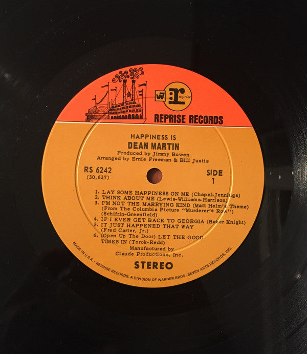 Dean Martin : Happiness Is Dean Martin (LP, Album, RE, Ind)