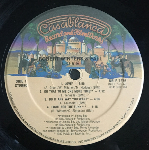 Robert Winters And Fall : L-O-V-E (LP, Album, Hau)
