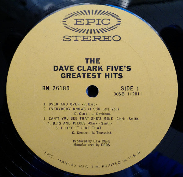 The Dave Clark Five : The Dave Clark Five's Greatest Hits (LP, Comp, San)