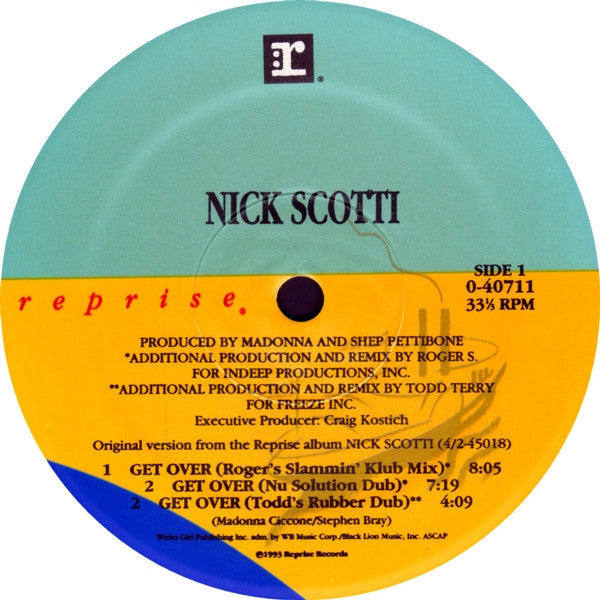 Nick Scotti : Get Over (12")