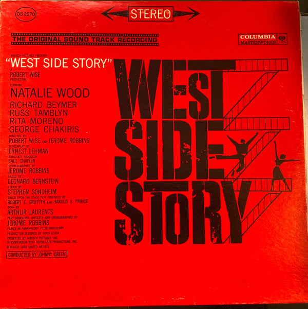 Leonard Bernstein : West Side Story (The Original Sound Track Recording) (LP, Album, RP, Pit)