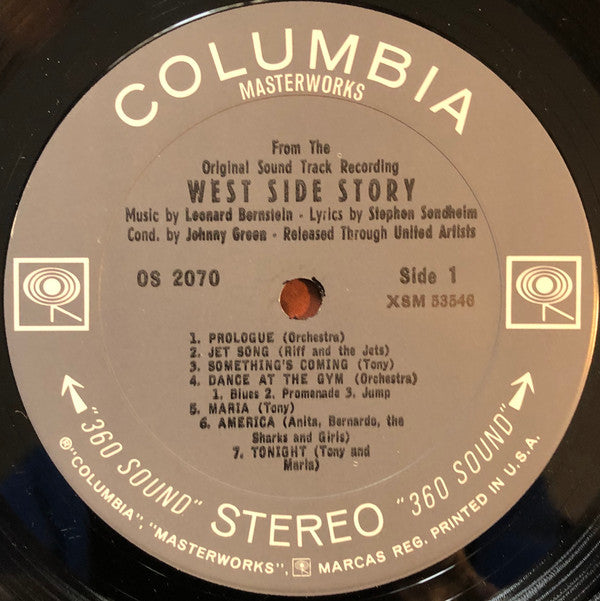 Leonard Bernstein : West Side Story (The Original Sound Track Recording) (LP, Album, RP, Pit)