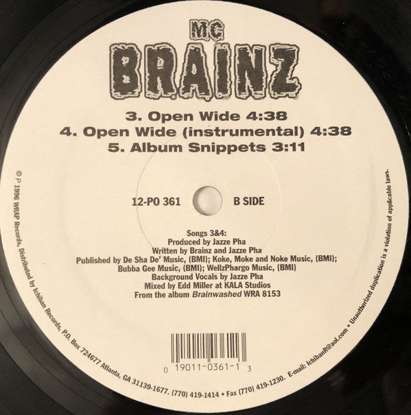 MC Brains Featuring MC Breed And Kool-Ace : Hot Outside (12", Single)
