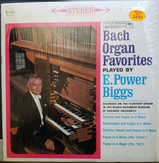 Johann Sebastian Bach : E. Power Biggs : Bach Organ Favorites (LP, Album, RE)