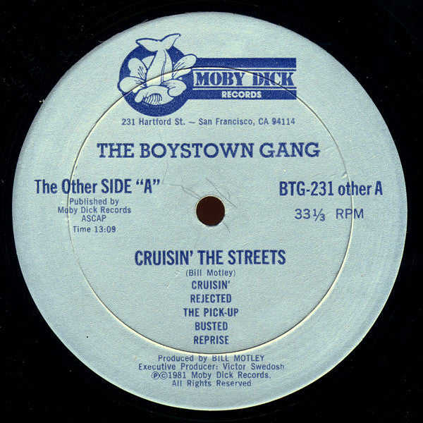 Boys Town Gang : Cruisin' The Streets (LP, Album, RE)