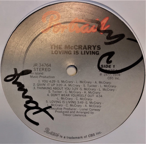 The McCrarys : Loving Is Living (LP, Album)