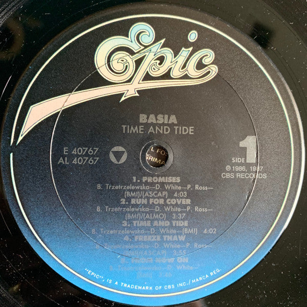 Basia : Time And Tide (LP, Album, RE, Lar)